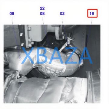 Изоляция/защита выхлопной трубы Jenbacher 372164 для газового двигателя Jenbacher 420