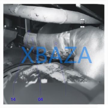 Изоляция/защита выхлопной трубы Jenbacher 372121 для газового двигателя Jenbacher 420