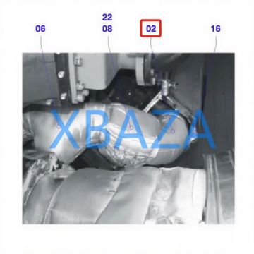 Изоляция/защита выхлопной трубы Jenbacher 372117 для газового двигателя Jenbacher 420