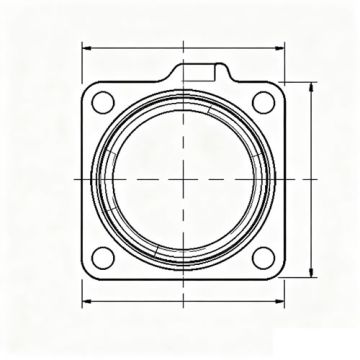 Оригинальный/OEM-фланец Jenbacher 310746 - высокоточный соединительный фланец двигателя для газовых двигателей Jenbacher