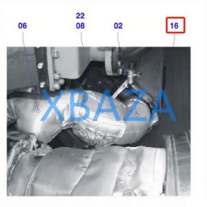 Изоляция/защита выхлопной трубы Jenbacher 372164 для газового двигателя Jenbacher 420