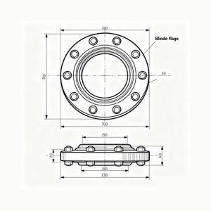 Глухой фланец Jenbacher 101479 Оригинал